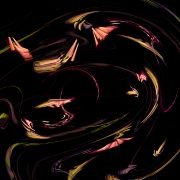 image representing the imaginal bookshelf: flutter of fireflies created by light stiches swirling in a vortex